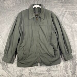 Vintage English Squire Jacket Fur Lined Plaid Lined Made USA Men's 44 Green